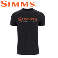 Футболка Simms Logo T-Shirt Dark Gunmetal Heather