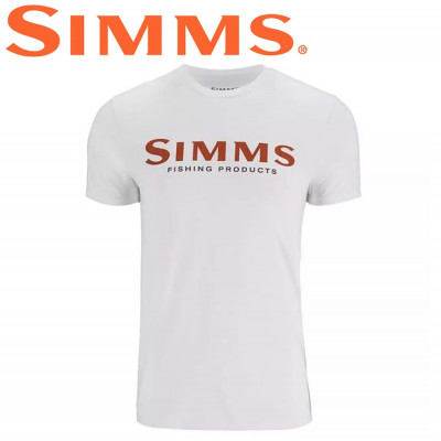  Футболка с коротким рукавом Simms Logo T-Shirt Pure White