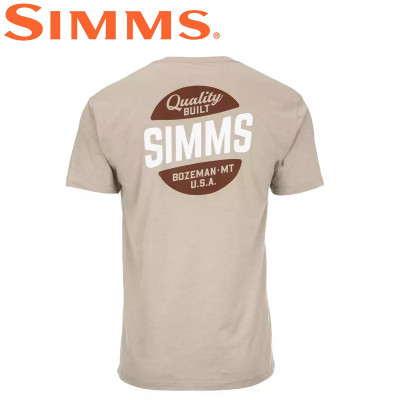  Футболка с коротким рукавом Simms Quality Built Pocket T-Shirt Khaki Heather