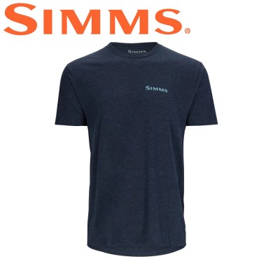 Футболка Simms Species T-Shirt Navy Heather Футболка Simms Species T-Shirt Navy Heather