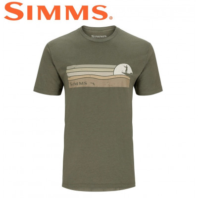  Футболка с коротким рукавом Simms Sunset T-Shirt Military Heather