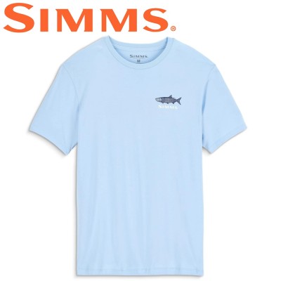  Футболка с коротким рукавом Simms Tarponwear T-Shirt Sky Blue