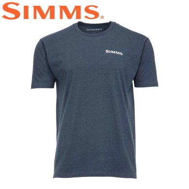 Футболка Simms Trout On My Mind T-Shirt Navy Heather Футболка Simms Trout On My Mind T-Shirt Navy Heather