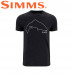  Футболка с коротким рукавом Simms Trout Outline T-Shirt Dark Gunmetal Heather