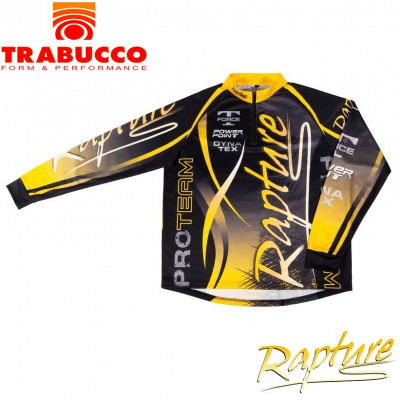  Футболка с длинным рукавом Trabucco Rapture Pro Team Long Sleeve чёрно-золотая