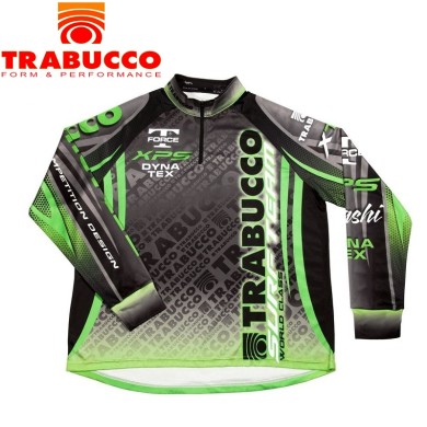 Футболка Trabucco Surf Team Long Sleeve чёрно-салатовая