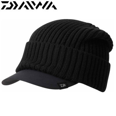 Шапка-кепка Daiwa Knit Cap With Brim Black