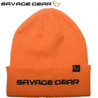 Вязанная шапка Savage Gear Fold-Up Beanie One Size Sun Orange