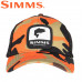 Бейсболка Simms Bass Patch Trucker Woodland Camo Flame