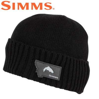 Вязанная шапка Simms Big Sky Wool Beanie Carbon