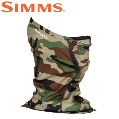 Бафф Simms BugStopper SunGaiter Woodland Camo