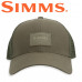 Бейсболка Simms Cardwell Trucker Dark Olive