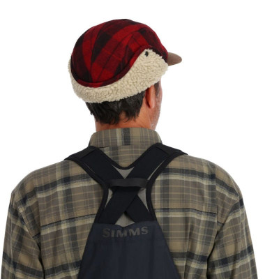 Бейсболка Simms Coldweather Cap Red Buffalo Plaid S/M