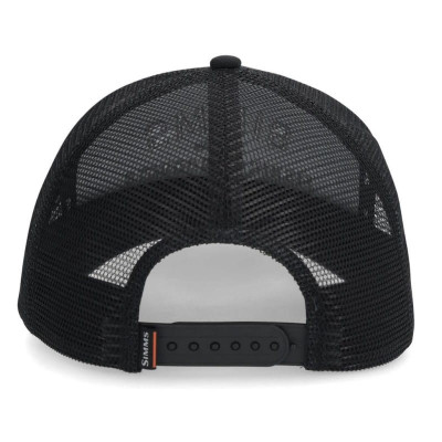 Бейсболка Simms Double Haul Icon Trucker Black