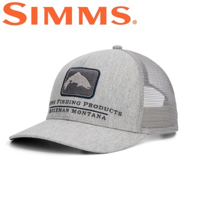 Бейсболка Simms Double Haul Icon Trucker Hopper Head Heather