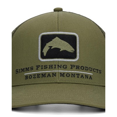 Бейсболка Simms Double Haul Icon Trucker Loden