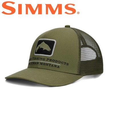 Бейсболка Simms Double Haul Icon Trucker Loden