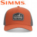 Бейсболка Simms Double Haul Trucker Simms Orange