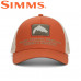 Бейсболка Simms Double Haul Icon Trucker Simms Orange