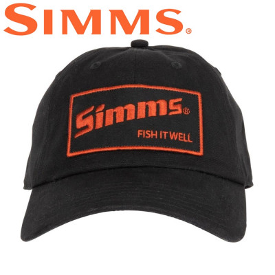 Бейсболка Simms Fish It Well Cap Black