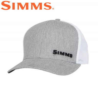 Бейсболка Simms Flex Trucker Heather Grey