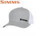 Бейсболка Simms Flex Trucker Heather Grey