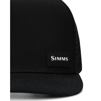 Бейсболка Simms High Crown Flatbill Black