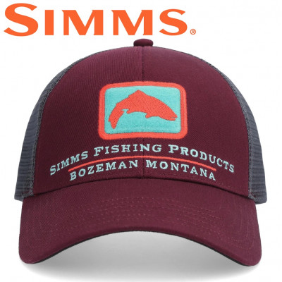 Бейсболка Simms Single Haul Small Fit Trucker Mulberry