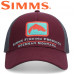 Бейсболка Simms Single Haul Small Fit Trucker Mulberry