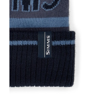 Акриловая шапка Simms Tip-Up Pom Beanie Huckleberry