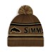 Акриловая шапка Simms Tip-Up Pom Beanie Jasper