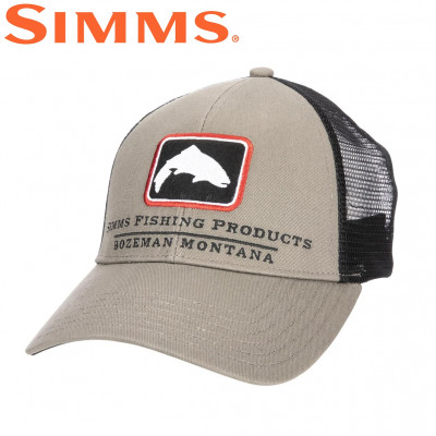 Бейсболка Simms Trout Icon Trucker Tan