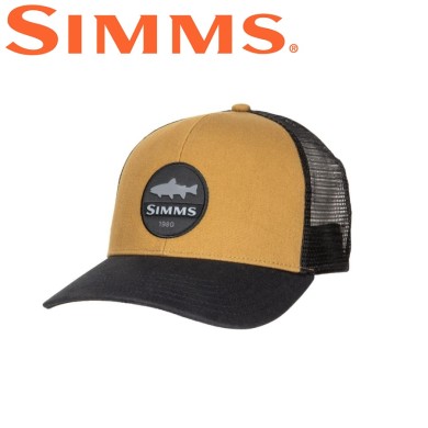 Кепка Simms Trout Patch Trucker Dark Bronze