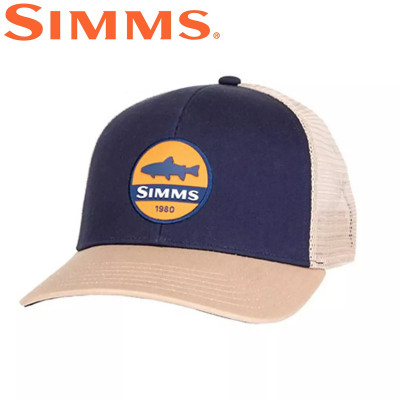 Бейсболка Simms Trout Patch Trucker Navy