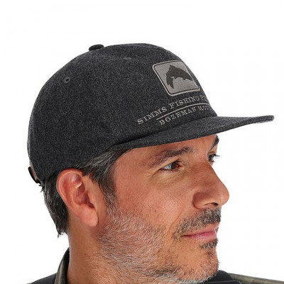 Бейсболка Simms Wool Trout Icon Cap Graphite