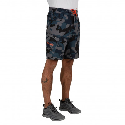 Летние шорты Simms Seamount Board Shorts Woodland Camo Storm