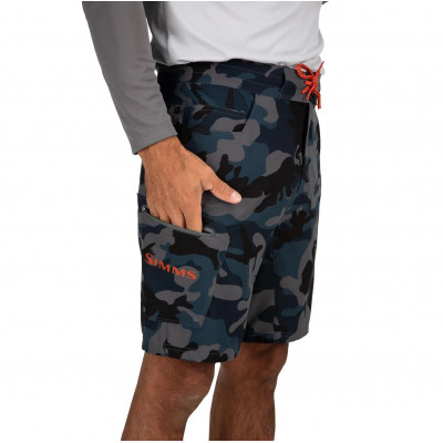 Летние шорты Simms Seamount Board Shorts Woodland Camo Storm