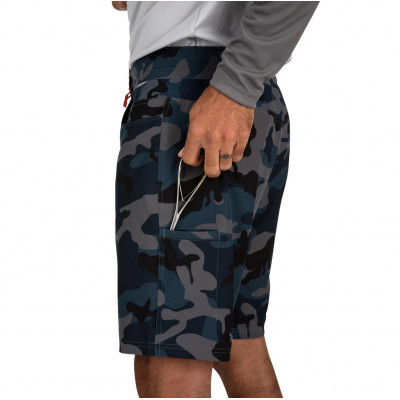 Летние шорты Simms Seamount Board Shorts Woodland Camo Storm