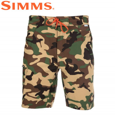 Летние шорты Simms Seamount Board Shorts Woodland Camo