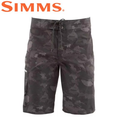 Шорты Simms Tumunu Board Short Print Hex Flo Camo Carbon