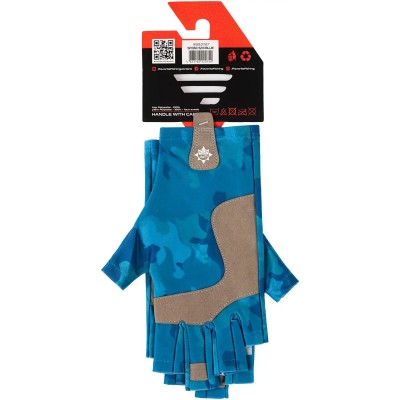 Перчатки спиннинговые Favorite Solar Fishing Gloves 5 Cut Blue Перчатки спиннинговые Favorite Solar Fishing Gloves 5 Cut Blue