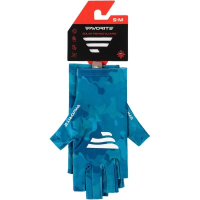 Перчатки спиннинговые Favorite Solar Fishing Gloves 5 Cut Blue Перчатки спиннинговые Favorite Solar Fishing Gloves 5 Cut Blue