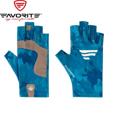 Перчатки Favorite Solar Fishing Gloves 5 Cut Blue Перчатки Favorite Solar Fishing Gloves 5 Cut Blue