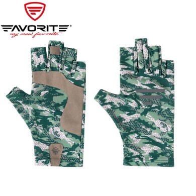 Перчатки Favorite Solar Fishing Gloves 5 Cut Green Перчатки Favorite Solar Fishing Gloves 5 Cut Green