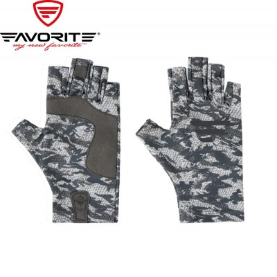 Перчатки спиннинговые Favorite Solar Fishing Gloves 5 Cut Grey