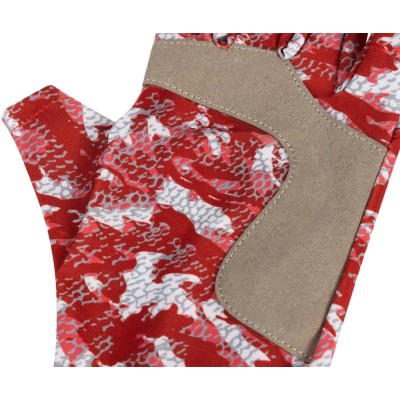 Перчатки спиннинговые Favorite Solar Fishing Gloves 5 Cut Red