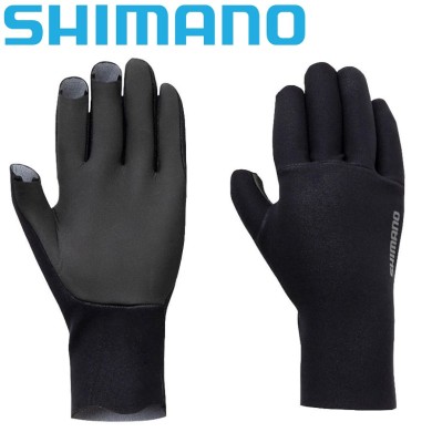 Перчатки Shimano Chloroprene EXS 3 Cut Gloves чёрные Перчатки Shimano Chloroprene EXS 3 Cut Gloves чёрные