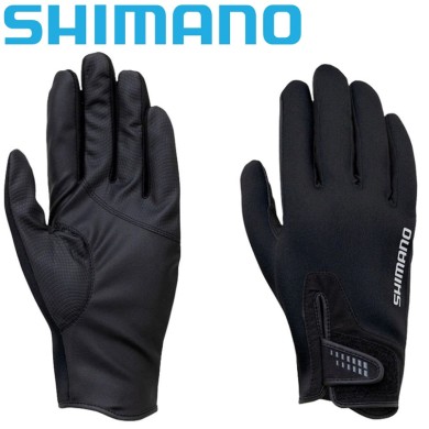 Перчатки Shimano Pearl Fit Full Cover Gloves чёрные Перчатки Shimano Pearl Fit Full Cover Gloves чёрные
