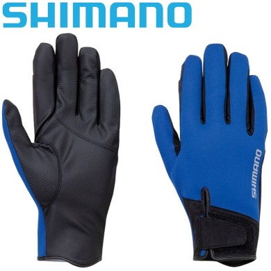 Перчатки Shimano Pearl Fit Full Cover Gloves синие Перчатки Shimano Pearl Fit Full Cover Gloves синие