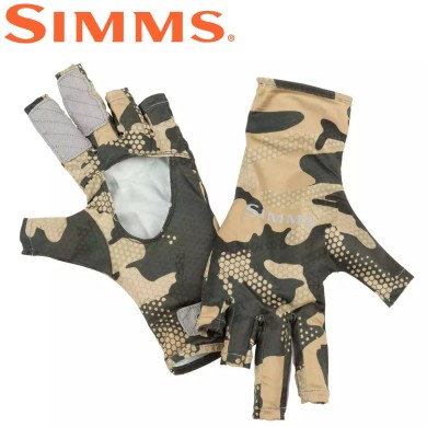Перчатки Simms BugStopper Sunglove Hex Flo Camo Timber Перчатки Simms BugStopper Sunglove Hex Flo Camo Timber